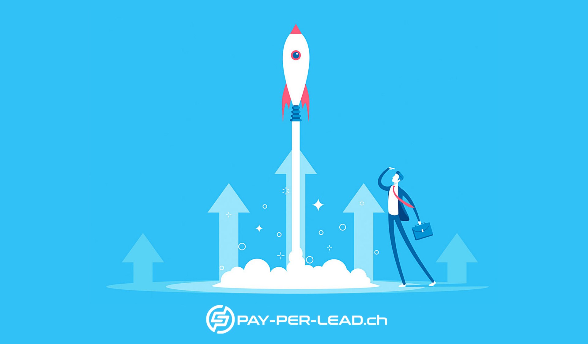 Pay-per-Lead.ch Pay per Lead Banner blau